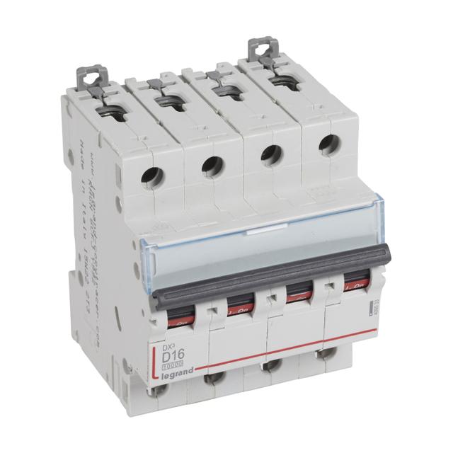 WYŁĄCZNIK NADPRĄDOWY S 314 4P D 16A 10000A SERII DX3, Legrand