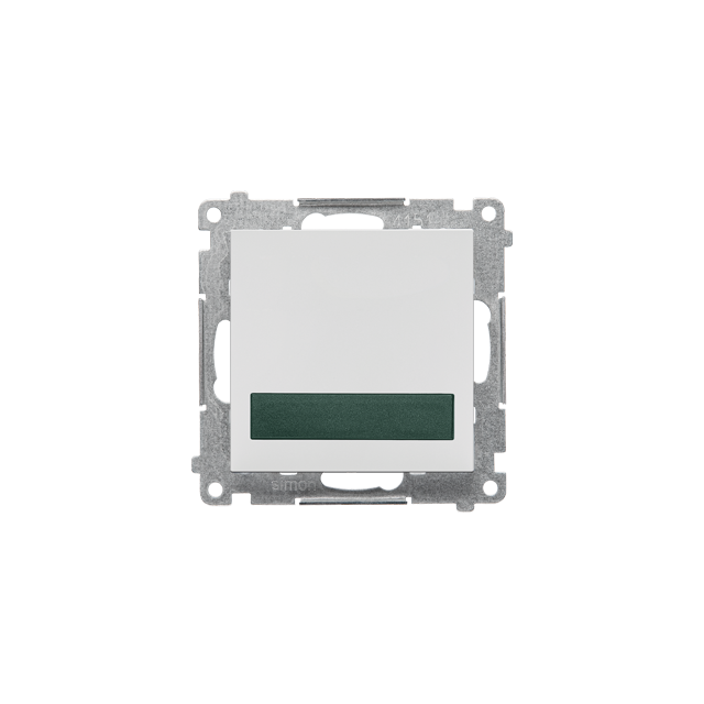 Simon 55 Sygnalizator świetlny LED – światło zielone 230V Jasnoszary mat