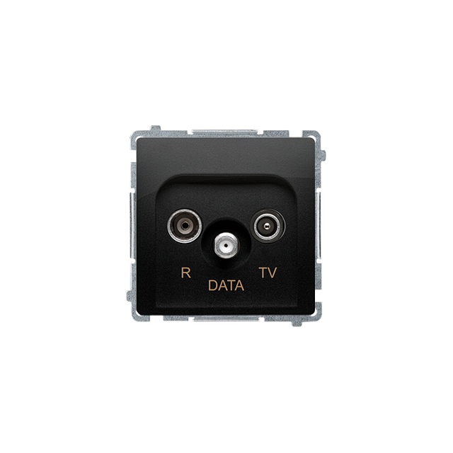 "Simon BASIC WMUA-06xxxx-Y013 Gniazdo antenowe R-TV-DATA (moduł). 1x wejście: 5–862 MHz