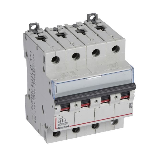 WYŁĄCZNIK NADPRĄDOWY S 304 4P B 13A 6000A SERII DX3, Legrand