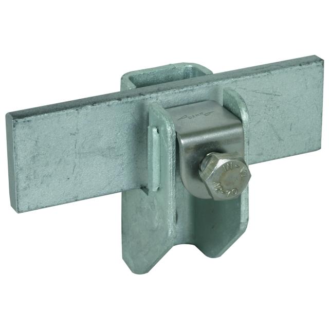 Wspornik ścienny do płaskownika gr. do 12 mm, ze śrubą M8, St/tZn