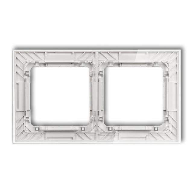 "DECO Ramka podwójna transparentna DECO Art - efekt szkła (ramka: transparentna