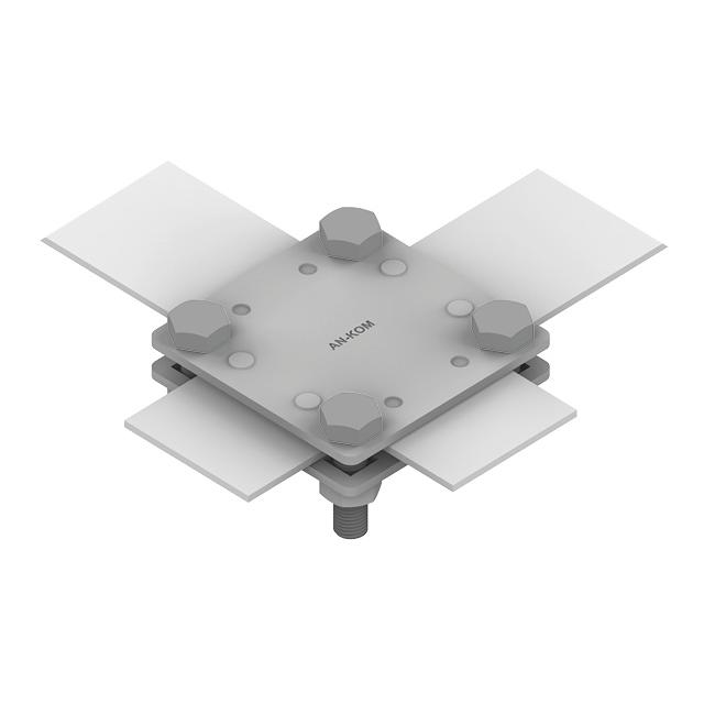 Złącze krzyżowe 2 płytki, 4 x M8, B do 30 mm /OG/