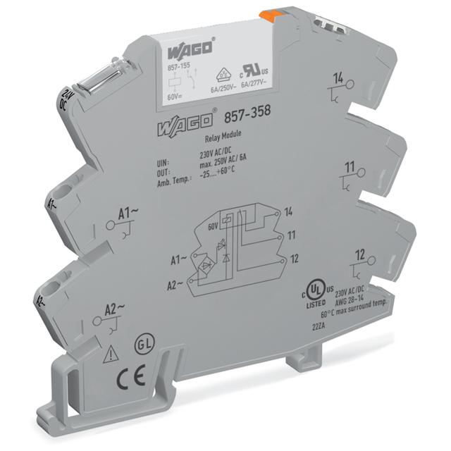 Moduł przekaźnikowy AC/DC 230V szary 857-358 WAGO