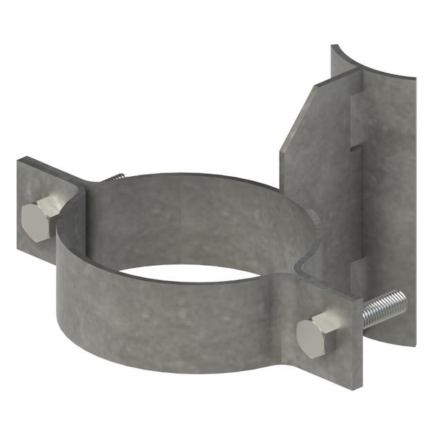 Uchwyt na rurę Fi 110 słup wirowy (metalowy)