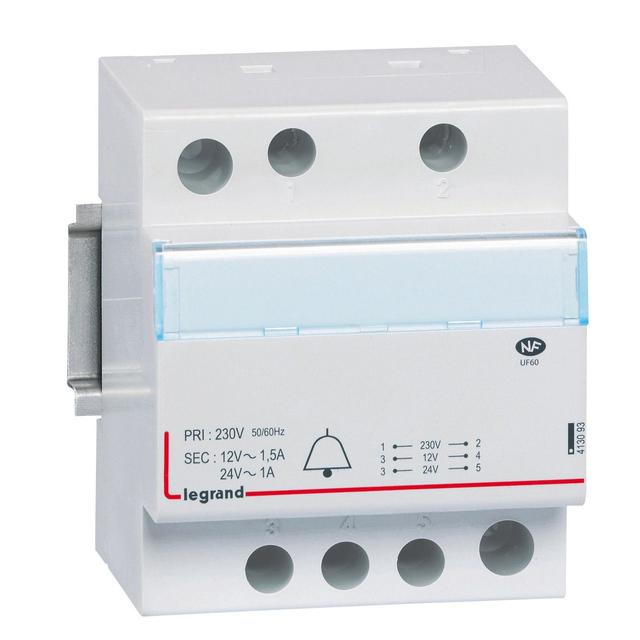 MODUŁOWY TRANSFORMATOR DZWONKOWY TR324 12/24V 24VA, Legrand