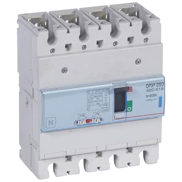 Wyłącznik DPX3 250 4P 200A 70Ka 420618 LEGRAND