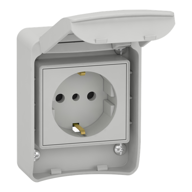 Gniazdo Pratika standard niemiecki IP65 10-16A 81141 Schneider