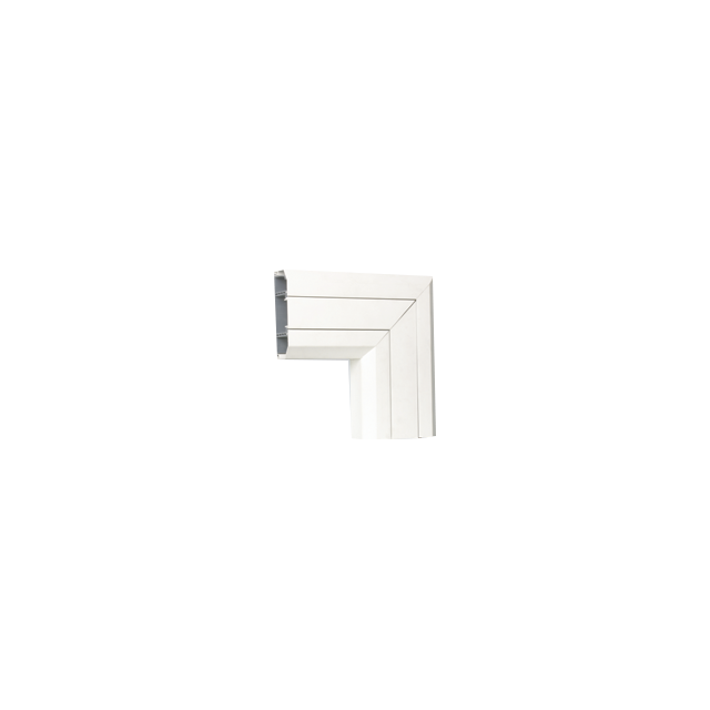 Simon Connect Kąt prosty płaski do dołu PVC Cablomax 130x55mm czysta biel TKA021210/9 KONTAKT