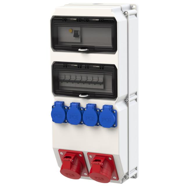 ROZDZIELNICA STACJONARNA Z TWORZYWA TYPU „ SZUBIN” 2 X 10M WEJŚCIE: M32 WYJŚCIE: 2x16/5x2C16 4GSx2C1