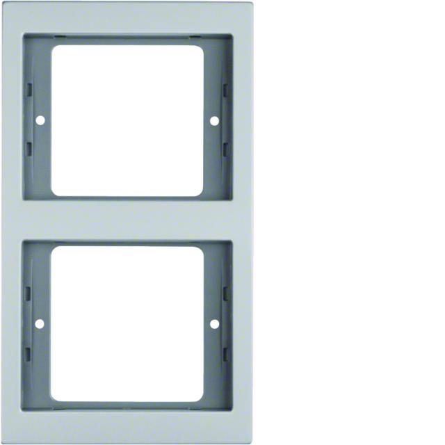 BERKER K.5 Ramka podwójna pionowa aluminium 13237003 HAGER