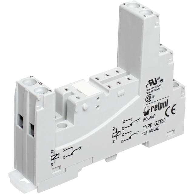 Gniazdo GZT80-SZARE do przekaźników RM84, RM85, RM87L, RM87P 852612 RELPOL