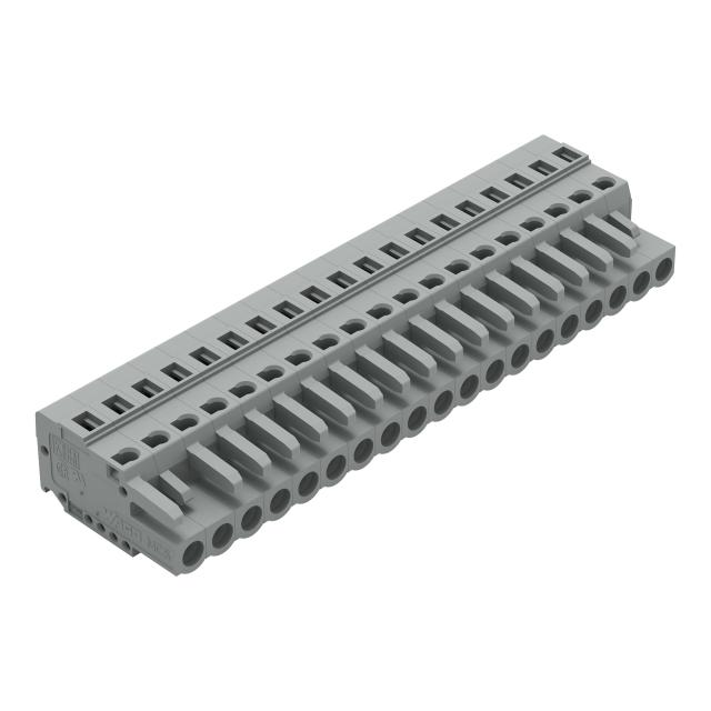 MCS-MIDI Classic gniazdo 19-bieg. szare raster 5 mm /10szt./ WAGO