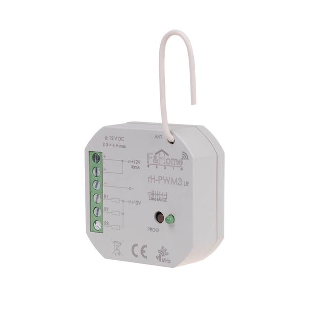 Sterownik PWM trzykanałowy niskiego napięcia - Long Range rH-PWM3-LR F&F