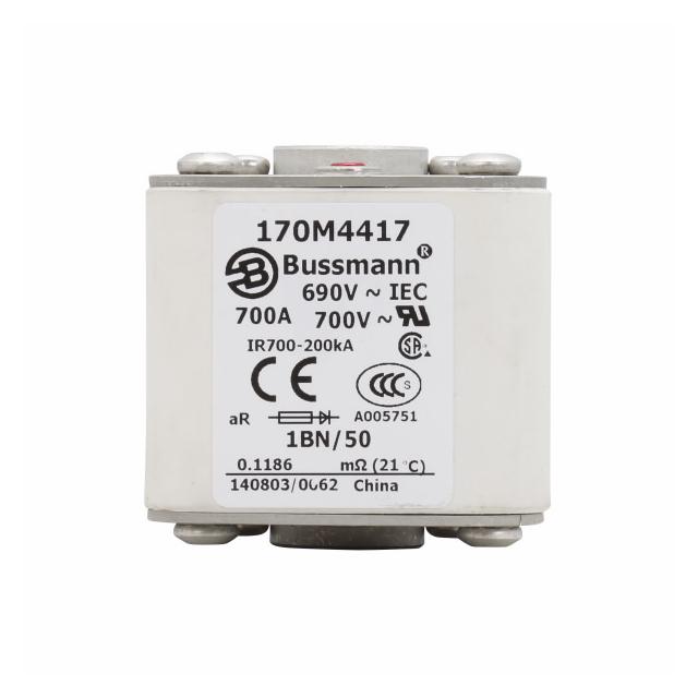 FUSE 700A 690V 1BN/50 AR UC Wkładka szybka 700A AC 690V rozmiar 1 53x69x51 mm aR IEC UL w 170M4417 E