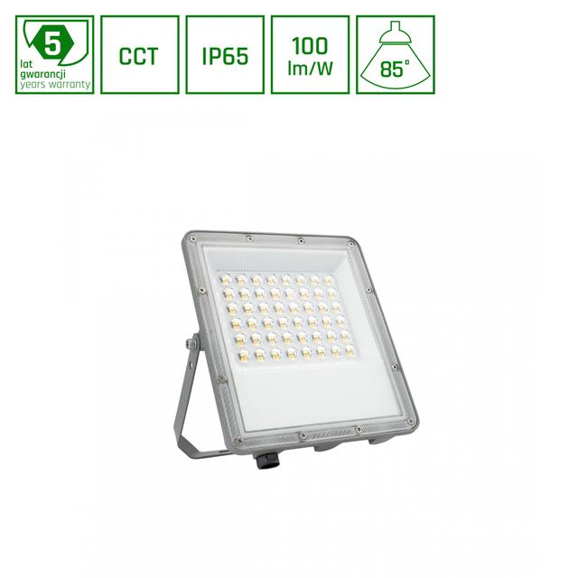 NOCTIS MAX CCT NAŚWIETLACZ 50W CCT 230V IP65 207x174x28mm SZARY 5 LAT GWARANCJI