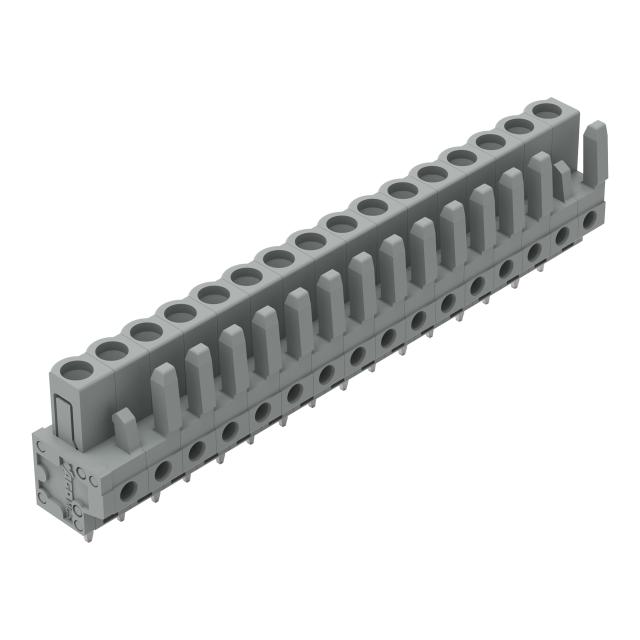 MCS-MIDI Classic gniazdo 16-bieg. szare raster 5 mm /25szt./ WAGO