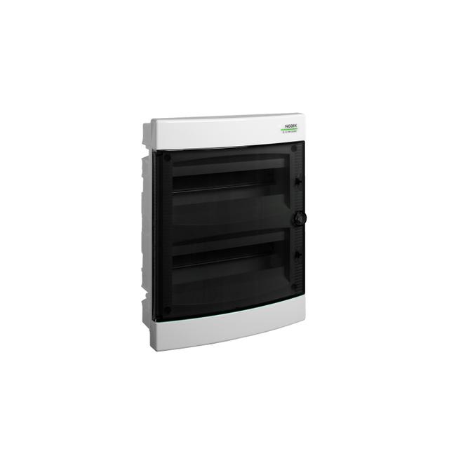 PNF 24T Rozdzielnica podtynkowa drzwi przezroczyste IP40 2 rzędy 2x12 modułów 101514 NOARK