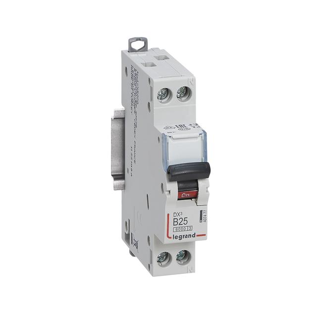Wyłącznik Nadprądowy S 301N 1P+N B 25 6kA DX3 407477 LEGRAND