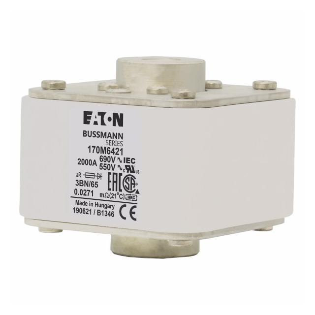 FUSE 2000A 550V 3BN/65 AR UR Wkładka szybka 2000A AC 550V rozmiar 3 76x92x53 mm aR IEC UL 170M6421 E