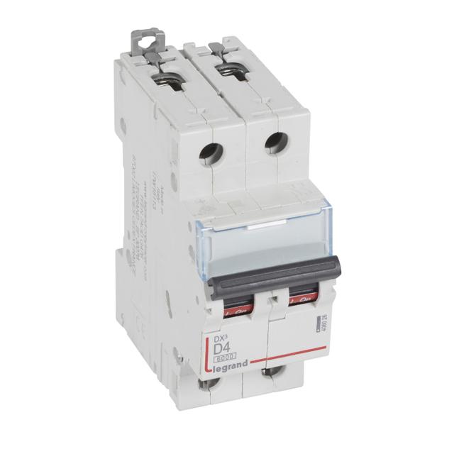 Wyłącznik Nadprądowy S 302 2P D4A 6kA DX3 408026 LEGRAND