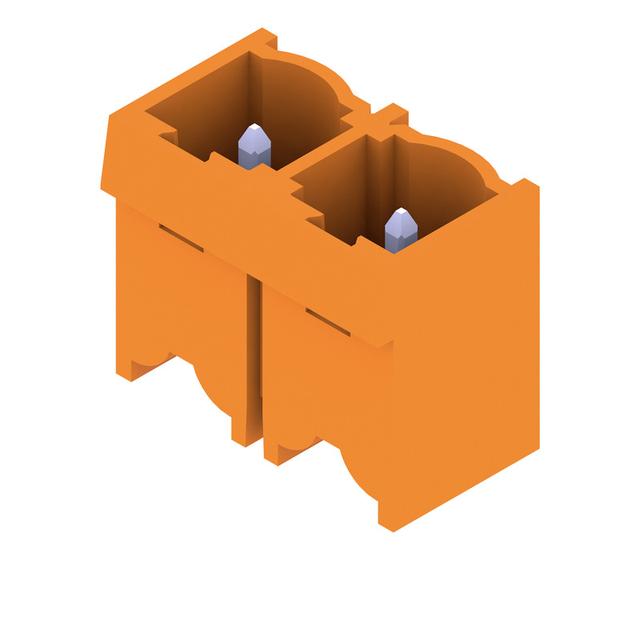 SL 7.62HP/02/180G 3.2SN OR BX Wtyki PCB (złącza płyty), 7.62 mm, Liczba biegunów: 2, kąt odejścia: 180° /100szt./ 1048870000 WEIDMÜLLER