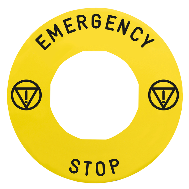 Harmony XB4 Etykieta EMERGENCY STOP