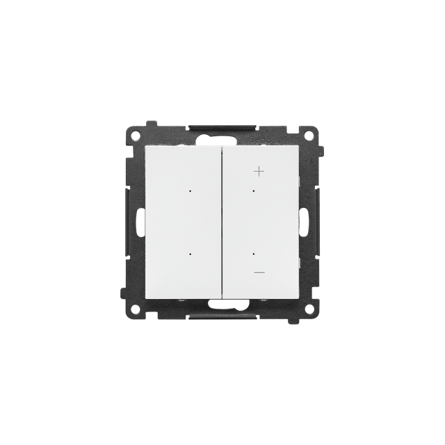 Simon 55 DIMMER RGB – Ściemniacz do pasków RGBW sterowany smartfonem Biały mat TESRGB1W.01/111 KONTAKT