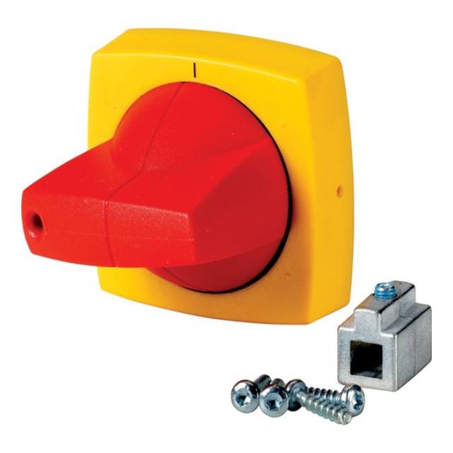K1CR Dzwignia napędu montaż tablicowy typ C czerwony/żółty 6mm 1818016 EATON