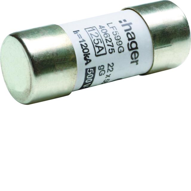 Wkładka bezpiecznikowa cylindryczna CH-22 22x58mm gG 125A 400VAC LF599G HAGER
