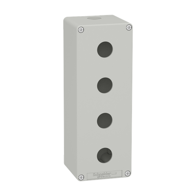 Kaseta sterownika, szara, 4 otwory XAPD4504