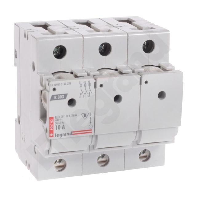 ROZŁĄCZNIK BEZPIECZNIKOWY R 303 10 A 3P, Legrand