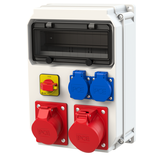 Rozdzielnica z tworzywa seria ECOLINE Stacjonarna 32/5 16/5 2GS R.0-1 bez zabezpieczeń IP44