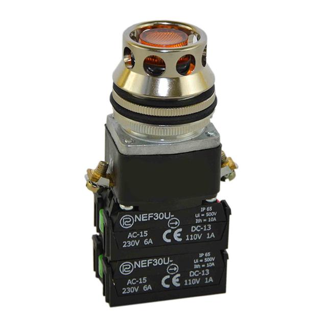 Przycisk NEF30-UKL 2X2Y D24V żółty