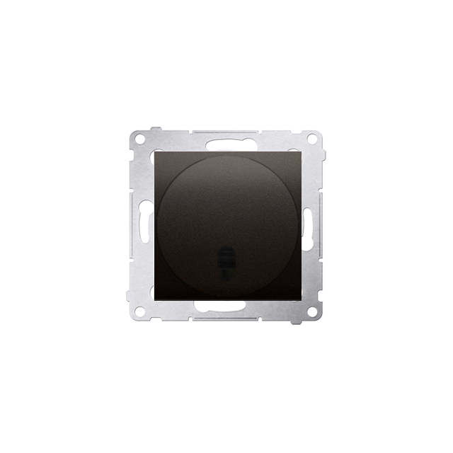 Simon 54 Ściemniacz naciskowy i zdalnie sterowany 20–500 W brąz mat