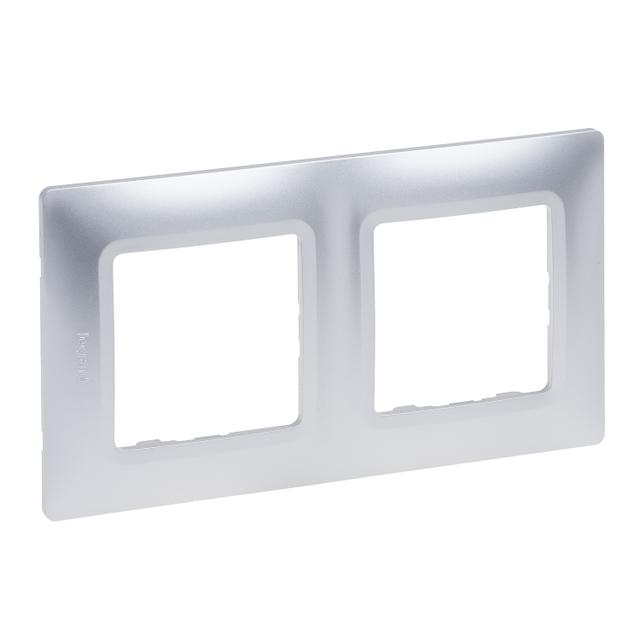 Niloe Selection - Ramka Podwójna Aluminium 762012 LEGRAND
