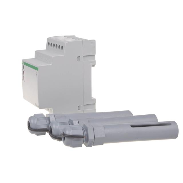 Przekaźnik kontroli poziomu cieczy dwu stanowy montaz na szynie DIN,styk: 2x1Z/R 230V PZ-829 F&F
