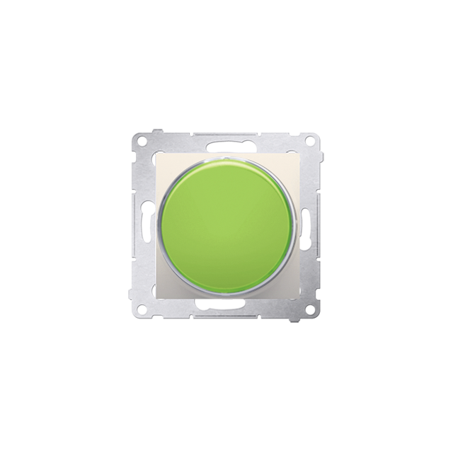 Simon 54 Sygnalizator świetlny LED – światło zielone 230V kremowy