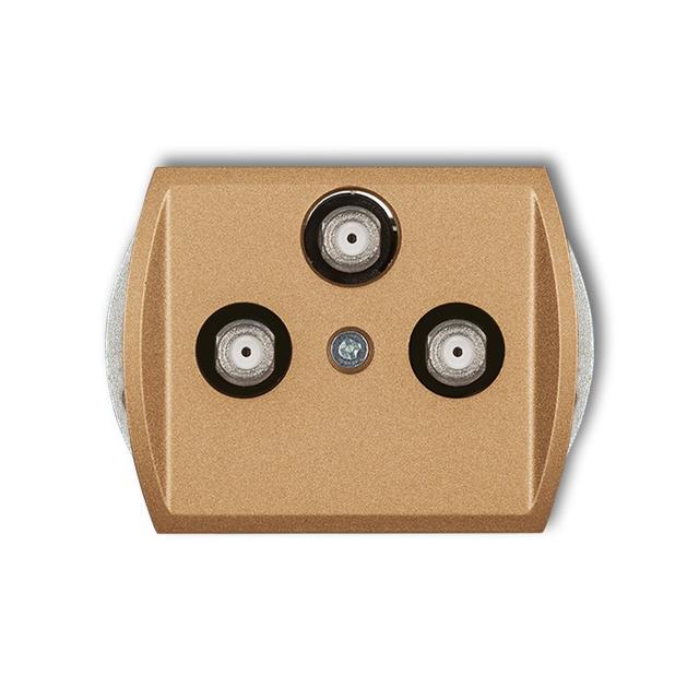 TREND Mechanizm gniazda multimedialnego 3F DATA (Vectra) złoty metalik