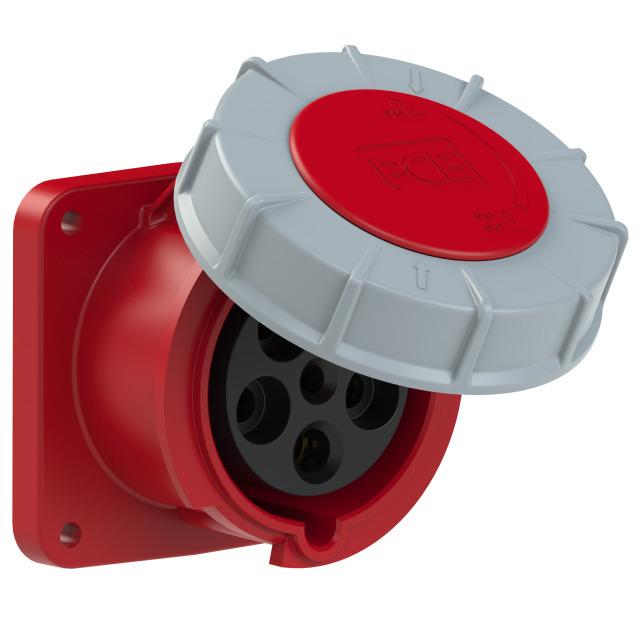 GNIAZDO TABLICOWE PROSTE POWER TWIST IP67 63A 400V 3P+Z+N 100x100mm 335-6 PCE