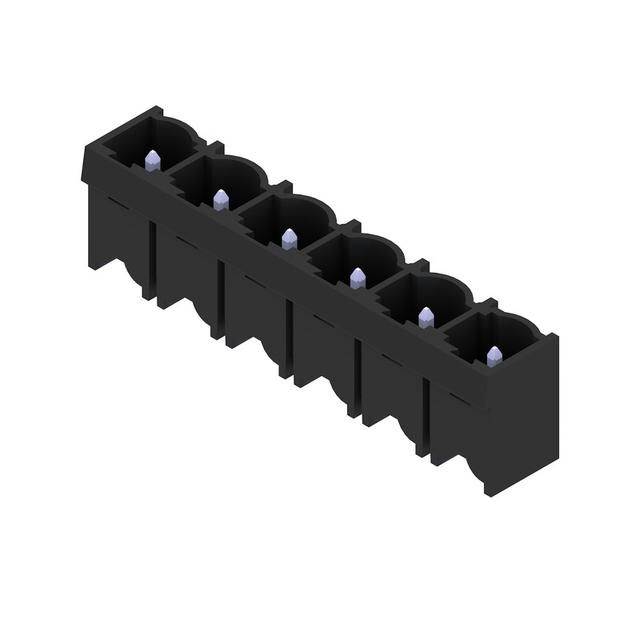SL 7.62HP/06/180G 3.2SN BK BX Wtyki PCB (złącza płyty), 7.62 mm, Liczba biegunów: 6, kąt odejścia: 180° /50szt./ 1048990000 WEIDMÜLLER