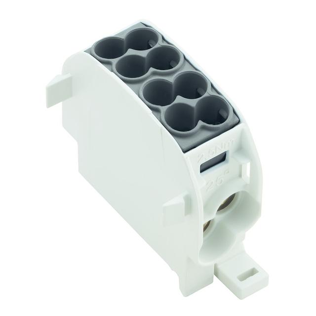 WPD 101 2X25/2X16 BK Zacisk rozdziału potencjału, złącze śrubowe, 1000, 152 A, Liczba biegunów: 1, czarny /5szt./ 1561100000 WEIDMÜLLER