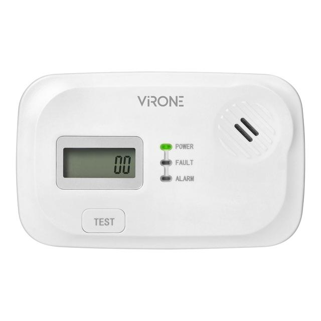 Bateryjny czujnik tlenku węgla (czadu) 2xAA,10 lat