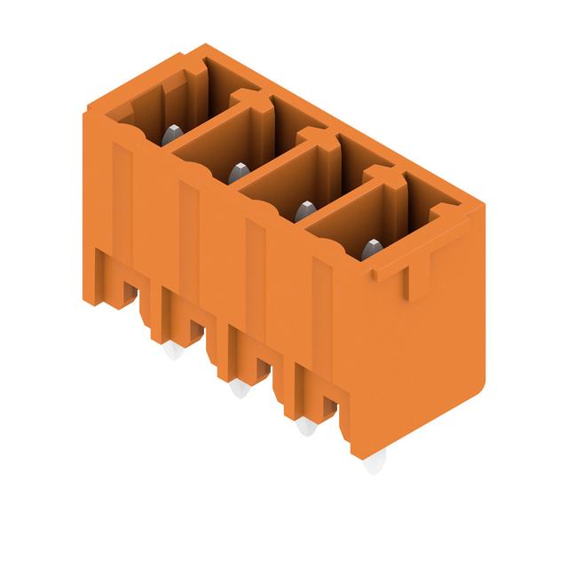 SC 3.81/04/180G 3.2SN OR BX Wtyki PCB (złącza płyty), 3.81 mm, Liczba biegunów: 4, kąt odejścia: 180° /50szt./ 1942860000 WEIDMÜLLER