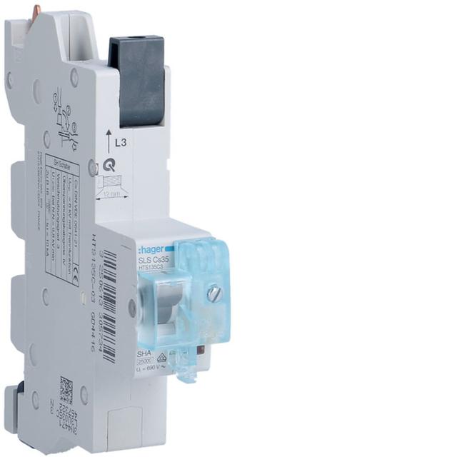 MCB SLS Wyłącznik nadprądowy selektywny 1P L3 Cs 35 A szyny Cu 40-12x5/10mm HTS135C3 HAGER