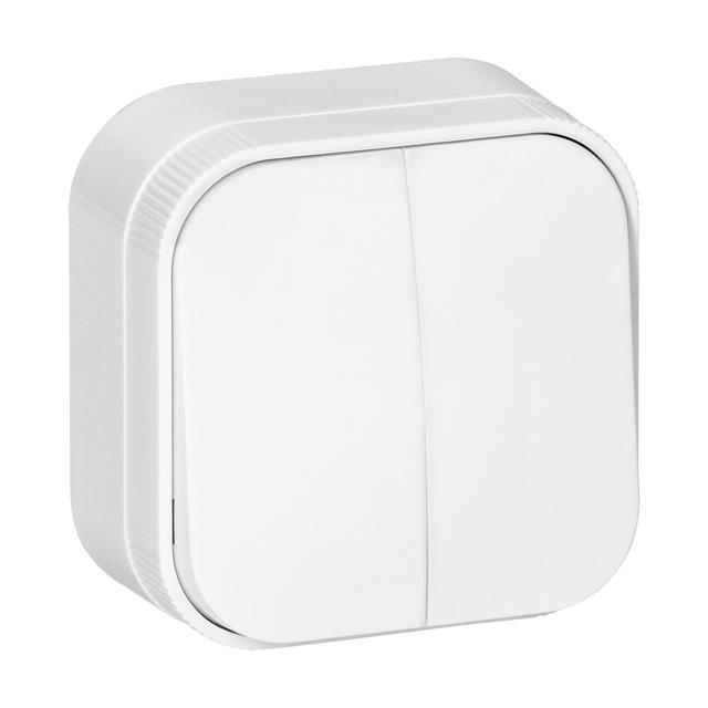 Łącznik świecznikowy natynkowy ToDo IP20, biały, 10 szt.