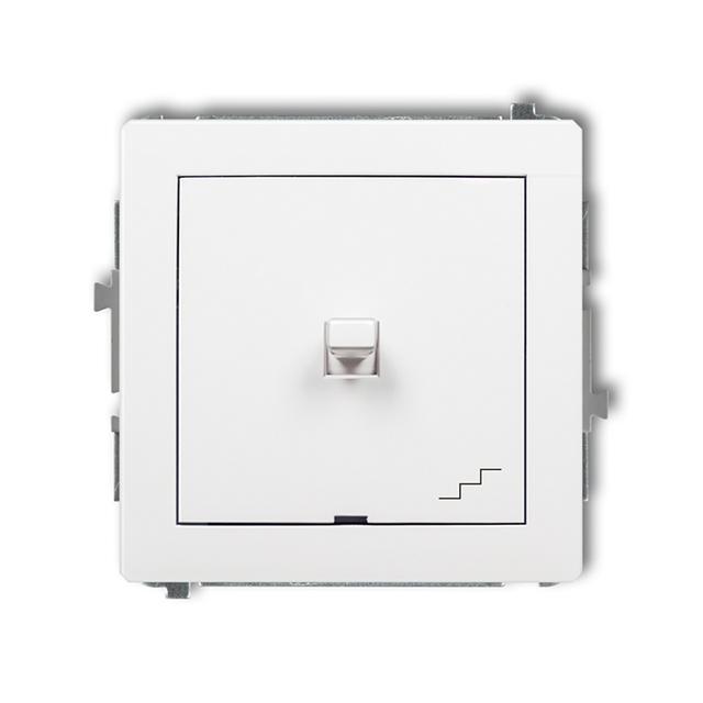 DECO Mechanizm łącznika schodowego w stylu amerykańskim biały mat