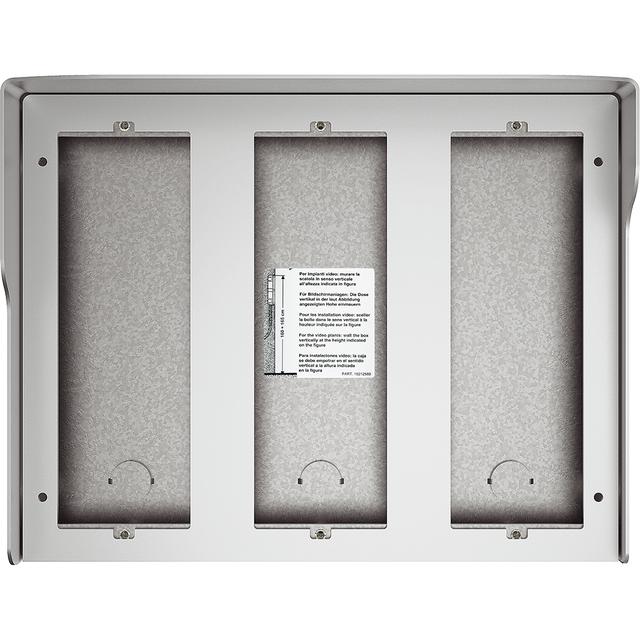 Obudowa natynkowa z daszkiem do paneli Sfera - 9 modułów - Aluminium, Bticino