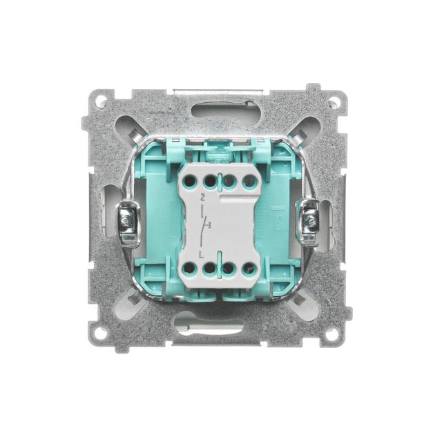Simon Basic Przycisk dzwonek 10A szybkozłączka satynowy