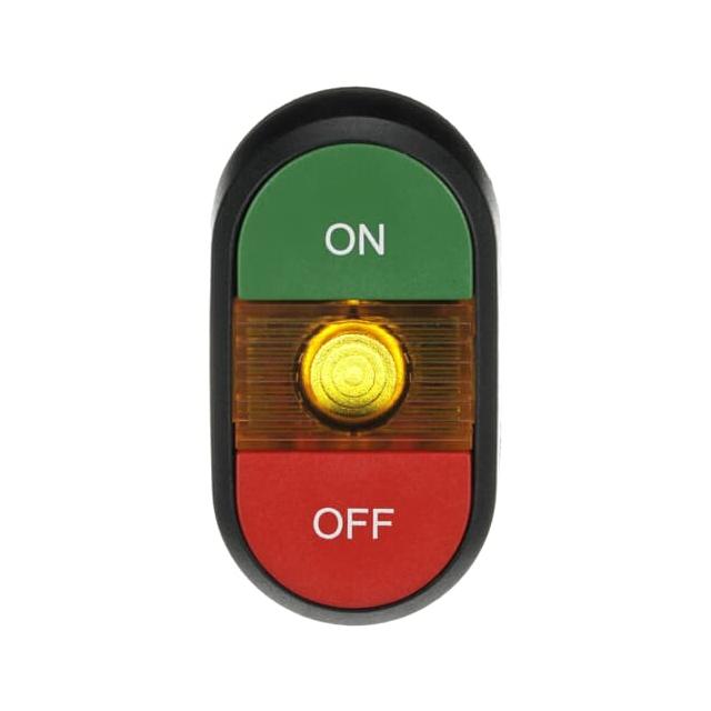 Przycisk podwójny ON-OFF żółte pole podświetlany MPD3-11Y